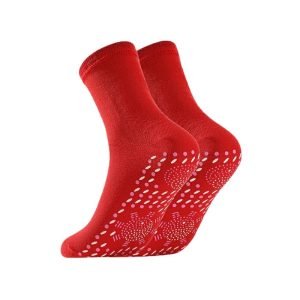"Warmth Socks 1 Pair Winter Socks Increase Friction Massage Socks Keep Foot Warmth - Red"