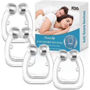 Anti Snore Nose Clip 4 PCS - Silicone Magnetic Anti Snore Device