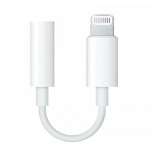 Headphone Jack Adapter for iPhone – 8 Pin to 3.5mm Female Adapter for Audio (White)