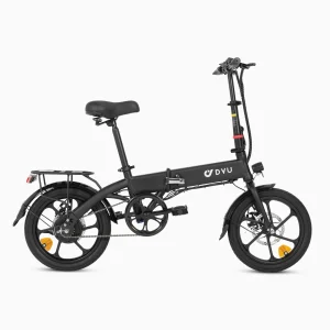 DYU A1F 16-Inch Full Folding Electric Bike – Lightweight and Portable