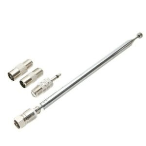 New Telescopic DAB/FM Radio Antenna with 3 Adapters – High-quality FM and DAB reception antenna for improved radio signal.