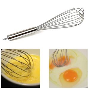 Big Stainless Steel Egg Beater Whisk 40 cm 4771 – Durable, High-Quality Kitchen Tool for Beating and Mixing