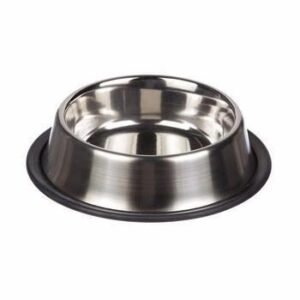 Feeding Bowl Large – Stainless Steel Pet Bowl for Dogs and Cats, 30cm (37cm Outer)