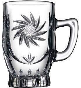 Glass Elmas Mug 155 ml 6 Pieces – Elegant & Durable Transparent Glass Mugs
