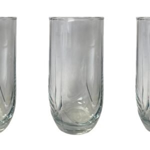 Drinking Glass Tumblers 280 ml Set of 3 – High-Quality Glassware for Water, Juices, and Beverages