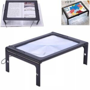 Large Magnifying Glass Hands-Free with LED Light – Giant Reading Magnifier for Sewing, Embroidery & Hobbies
