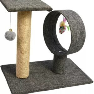 Cat Scratching Post for Indoor Kittens – 25-Inch Climbing Pole & Interactive Toy Ball – Durable Sisal Scratching Tree for Cats