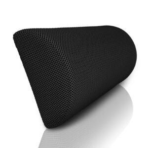 Black Knee Pillow Half Moon Cushion – Extra Firm Memory Foam for Side Sleepers, Back Support & Pressure Relief