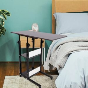 Rolling PC Table Bedside Table – Sofa Laptop Trolley Over Bed Mobile Desk Table UK