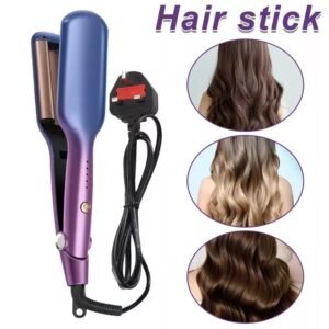Triple Barrel Ceramic Hair Waver Curling Iron – Fast Heating, Adjustable Temperature, Anti-Scalding for Perfect Curls