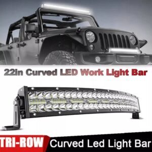 22inch 240W Curved LED Work Light Bar Spot Flood Combo Driving Lamp for SUV Truck - IP67 Waterproof, High Brightness, Long Lifespan