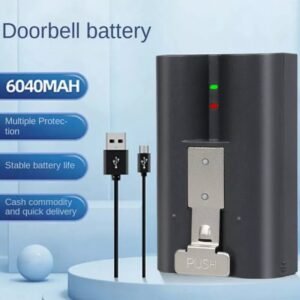 Rechargeable Battery Pack for Ring Video Doorbell 2, 3+, 4 & Spotlight Cam - Quick Release, Environmentally Friendly, 6040mAh Capacity