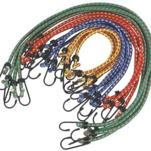 🔥 12 Pack Bungee Cords with Hooks – Elastic Rope Tie Set for Home & Outdoor Use🔥