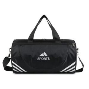 Large Sport Gym Tote Duffle Bag – Mens & Ladies Travel Work Gear Holdall – Black