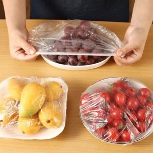 200x Disposable Food Storage Covers – Elastic Plate Fresh Keeping Bags – Waterproof, Reusable, Eco-friendly