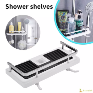 Bathroom Shelf Shower Pole Caddy Rack Storage Organiser Tray Holder Accessories
