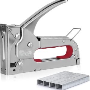 Heavy Duty Staple Gun Tacker Stapler Trigger Upholstery Nail Gun 500x Staples